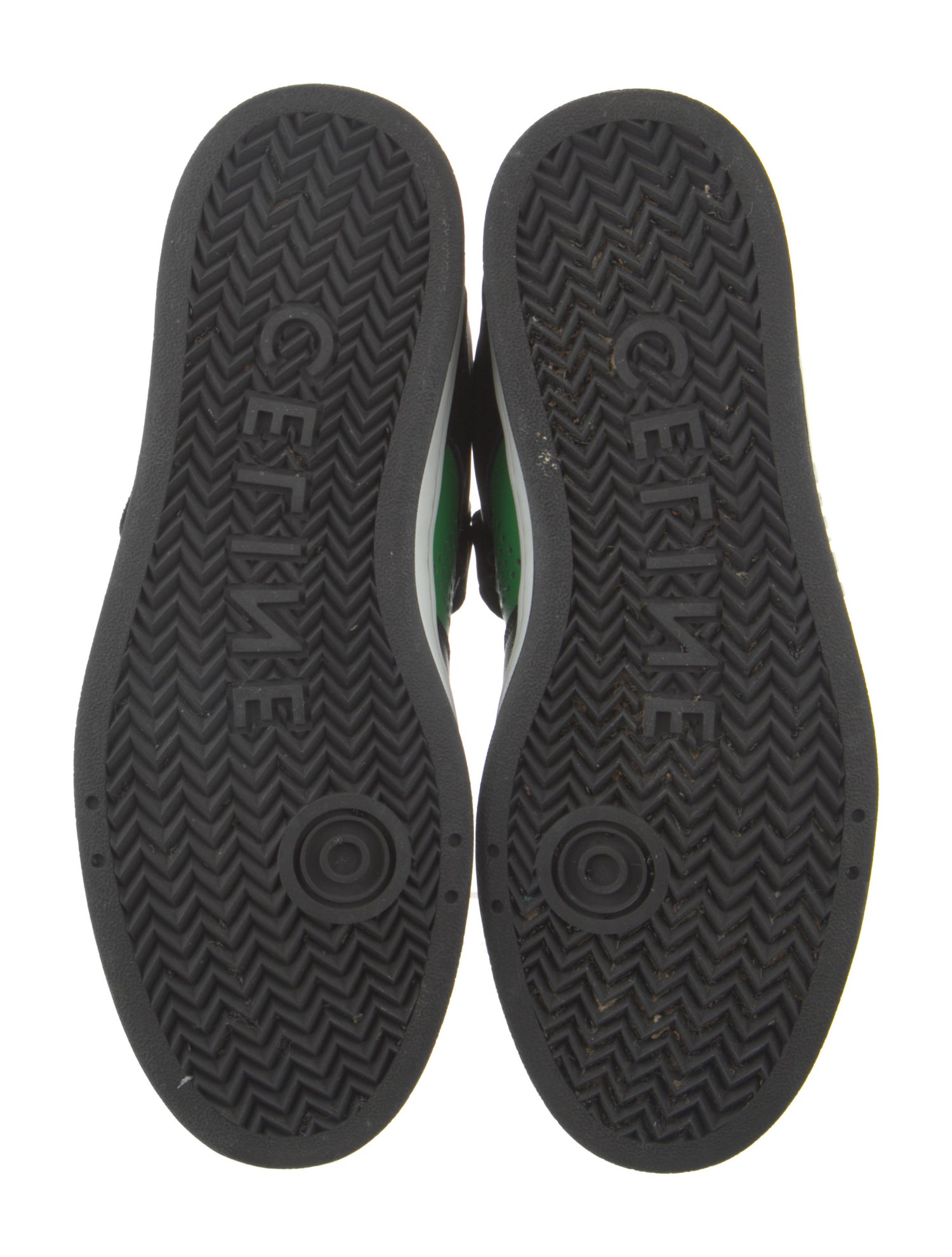 Celine Leather Colorblock Pattern Sneakers